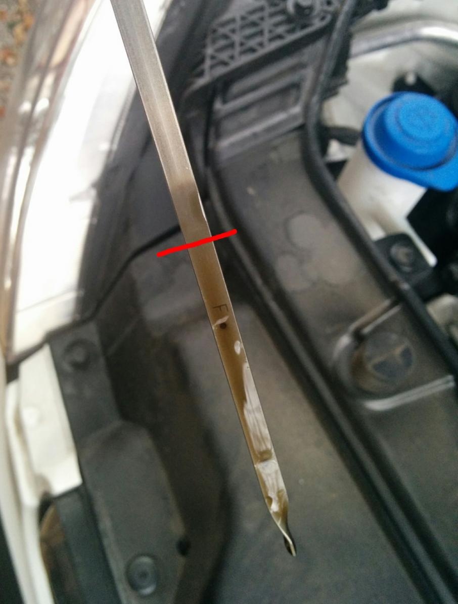 Car With Too Much Oil 