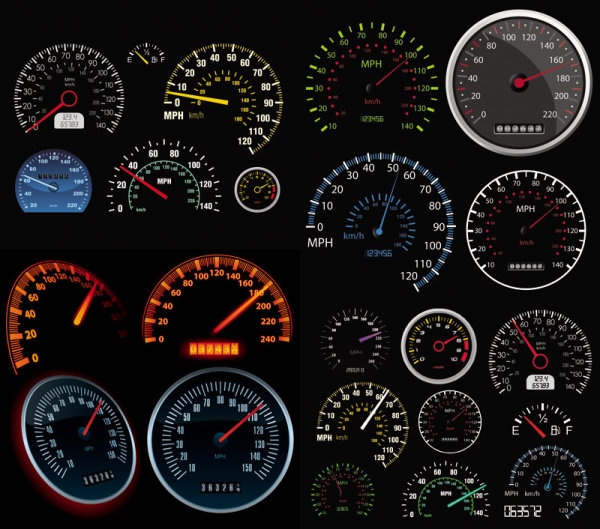 The Difference between an Odometer & a Speedometer